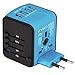 CASTRIES 2000W Voltage Converter 220 to 110 Power Converter ,Universal Travel Adapter and Converter Combo with 2.5A 2-Port USB Charging and EU/UK/AUS/US Worldwide Plug Adapter,White