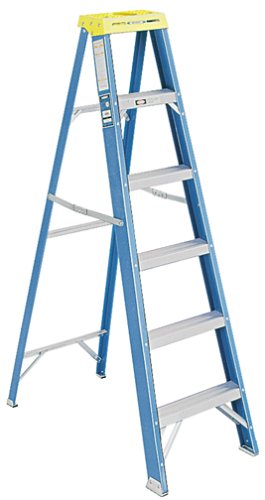 Werner 6004 250-Pound Duty Rating Type I Fiberglass Stepladder, 4-Foot