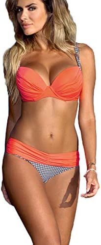 2019 Women's Sexy Bikini Set - Elegant Pleated Than Strapless Swimsuit - Push-Up Two-Piece Swimsuit
