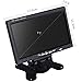 XINLUUD 7 inch Resolution 1024 x 600 Pixels Color TFT LCD Car Parking Assistance Monitors Support Rotating Screen and 2 AV Inputs Camera Monitor