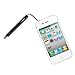 TruGlide Stylus with Microfiber Tip for new iPad, iPad Mini, iPhone 5, iPhone 4, Kindle Fire, Samsung Galaxy Tablet and Smartphone, Nook, all Touch Screen Tablets (Brushed Silver with Tether)