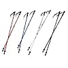 Eurobatt Stokken voor nordic walking, set van 2 stuks; lengte: 65-135 cm; schokabsorberende wandelstokken; zwart