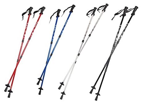 Eurobatt Nordic Walking Stöcke Stock Set 2 Stücke Paar Trekking Wander Länge 65-135cm Farbvarianten Walkingstöcke Anti-Shock 