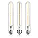 T10/T30 LED Bulbs,Tubular Edison Style LED Filament Bulb,4W Dimmable T10 Nostalgic Led Light Bulb, E26 Medium Base, 2700K Warm White,400LM,Clear Glass Cover, 3Pack