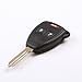 WBOY 3 Buttons keyless entry fob Remote key fob case shell Compatible With Jeep Chrysler Dodge Ram 1500 2006 2007 2008 2Button+Panic