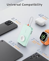 VEGER Portable Charger for iPhone with Built in