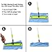 Zwipes 16” Microfiber Flat Mop | Use Wet or Dry | Swivel Mop Head with Extension Pole up to 55”