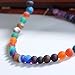 MJDCB AAAA Round Natural Stone Beads Matte Frosted Colorful Stripe Sardonyx Agate Loose Beads for Bracelet Necklace Jewelry Making (8mm)