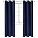 BGment Blackout Curtains 84 inches Long - Grommet Thermal Insulated Room Darkening Window Curtains for Bedroom, Set of 2 Panels (42 x 84 Inch, Navy Blue)