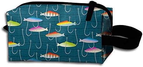 Fishing Lure Pouch Makeup Cosmetic Pouch Bag Waterproof Zipper Pouch