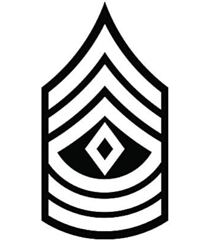 E-9 Command Sergeant Marjor Rank Sticker Die Cut Decal CSM OR-9 E9 US Army