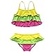 TIAOBU Girls Ruffled Tankini Spaghetti Swimsuit Swimwear