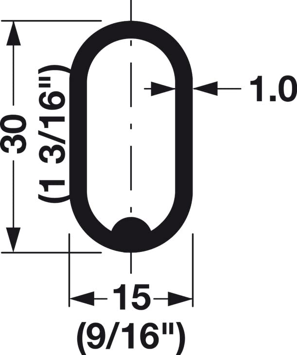 TopShelfHardware Premium Chrome Oval Closet Rod with End Supports - Custom 10-92" Adjustable for Closet Systems