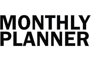 Undated Monthly Planner: Customizable Organizer and Blank Yearly Calendar, White (Medium)