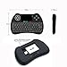 Mitid Wireless Mini Keyboard RGB Backlit 2.4G Remote with Mouse Touchpad Combos for Computer, Google Android TV Box, IPTV, HTPC, KODI, Raspberry Pi (H9)