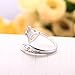Merdia S925 Sterling Silver Fox Love Adjustable Ring for Women [Jewelry]