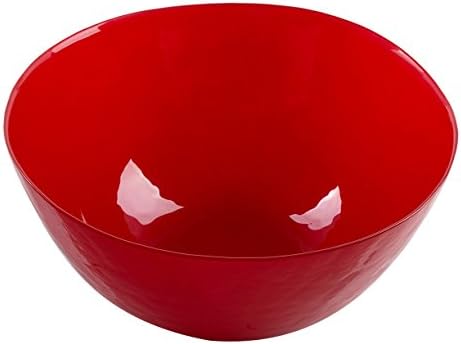 Bohemia Cristal 093ย 012ย 026ย Play of colors Lime Soda Glass Bowl, Glass Bowl Diameter Approx. 290ย mm Red, 14.5ย x 29ย x 14.5ย cm