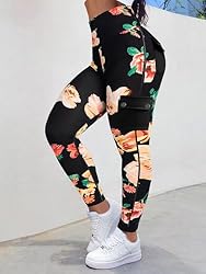 Flamingals Butt Lifting Leggings with Flap Pockets