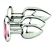 Anal Plug Set - BESTIMULUS 3PCS Heart Sexy Toys Anal Butt Plugs Sex Love Games Personal Massager for Women Men Couples Lover