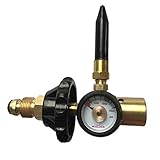 Helium Tank Regulator Filler Valve for Balloons with Gauge Pkg/1