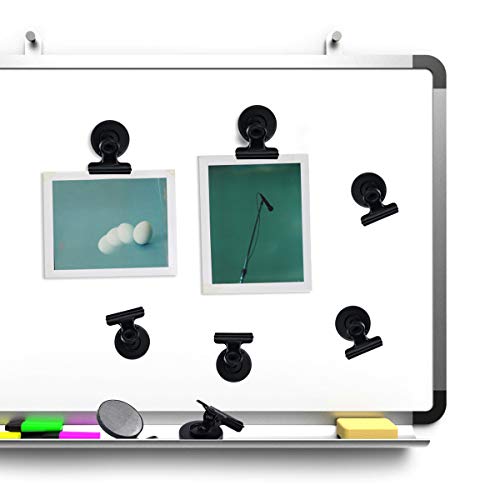 16pcs/lot Metal Refrigerator Magnetic Clip Clamp Non-Slip Memo Note Holder Gripper for Photo Displays Holding Documents Office Organizing Whiteboard Magnetic Memo Note Clip (Color : As Show) - Thumbnail 6
