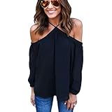 Sunward(TM)Women Fashion Irregular Strapless Chiffon Tops (Large, Black)
