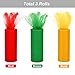 Tatuo 3 Spools Christmas Tulle Rolls Tulle Netting Rolls Tulle Fabric Spool Ribbons, 6 Inches by 75 Feet (Red, Green and Gold)