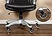 CozmoWorld Office Chair Wheels Set of 5 Universal Fit Rollerblade Type Replacement Swivel Casters -Heavy Duty Soft Rubber Wheel Safe for Hardwood Floor -No More Desk Chair Mats for Carpeted Floors