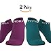 Rymora Non Slip Grip Socks for Women and Men (2 Pairs) - Perfect for Hospital, Yoga, Trampoline, Barre & Home
