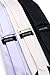 PUCCINI Bows-N-Ties Men's Necktie Solid Color Microfiber Satin Tie 3.25 Inches (Cream)