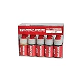 European Body Art EnduraHAIR&BEARD Alcohol Based Airbrush Hair and Beard Paint Liquid Makeup 10 Pack Set, Dark 1oz