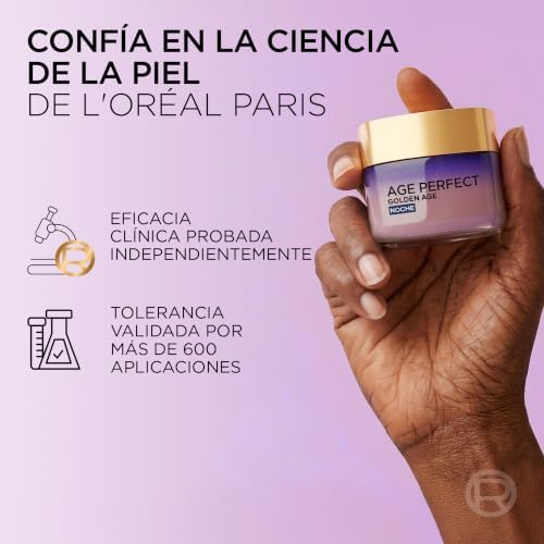 L'oréal paris age perfect golden age creme noturno fortificante, antiflacidez e luminosidade, pele madura, 50 ml