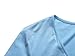 KIRA Women's Deep V Neck Long Sleeve Unique Cross Wrap Slim Fit Crop Tops (Small, Light Blue.)