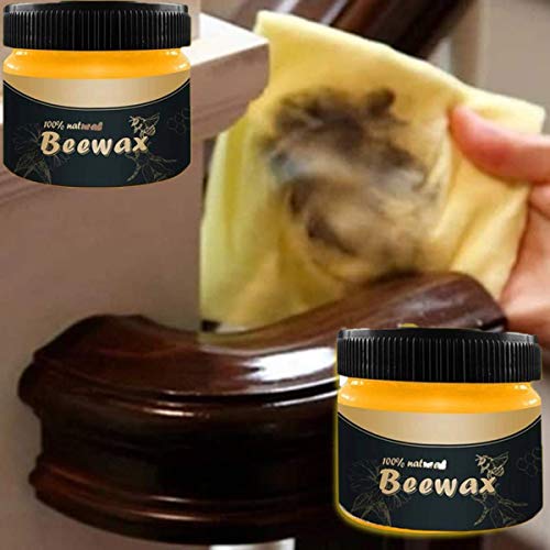 Home Traditional Beeswax Polish for Wood & Furniture Natural Beewax Wood Wax Preservative Conditioner Protectant Home Cleaning (1PC)