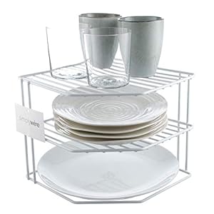 simplywire-Plate-Rack-Kitchen-Cupboard-Organiser-3-Tier-White simplywire – 3 Tier Plate Rack - Kitchen Cupboard Organiser – White