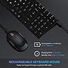 Jelly-Comb-Wireless-Keyboard-and-Mouse-Combo-24G-Wireless-Rechargeable-Keyboard-Qwerty-UK-Layout-and-Mice-with-USB-Receiver-for-PC-Laptop-Computer-Black Jelly Comb Wireless Keyboard and Mouse Combo, 2.4G Wireless Rechargeable Keyboard Qwerty UK Layout and Mice with USB…