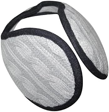 Unisex Premium Quality Warm Winter Ski &amp; Snow Knit Wool Ear Muffs / Ear Covers / Ear Warmers - One Size Fits Most - Grey