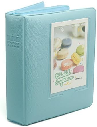 JXE Candy Color Macaron Fuji Instax Mini Book Album For instax mini7s 8 9 25 50s Films - Blue