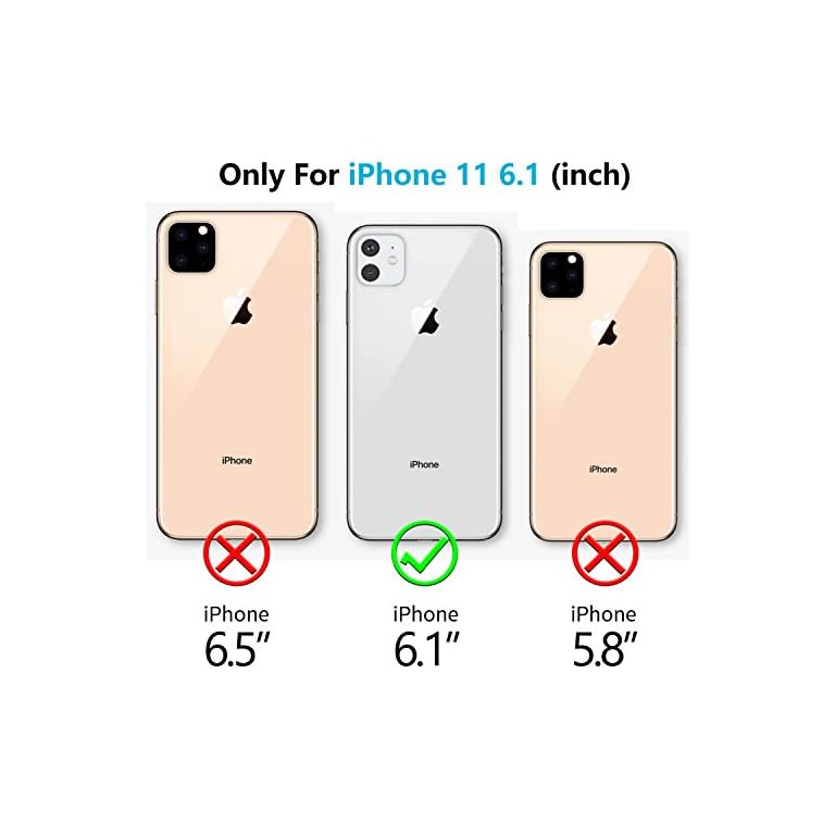 Vapesoon - Funda impermeable para iPhone 11, protector de pantalla