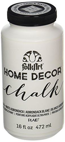 FolkArt Home Decor Chalk Furniture & Craft Paint in Assorted Colors (16 Ounce), 34846 White Adirondack