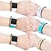 Wepro Bands Compatible with Fitbit Ionic SmartWatch, Watch Replacement Sport Strap for Women Men Kids, Small, Teal, Blush Pink, White