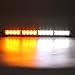 GES 16 LED Flashing LED Lights, 18 Inch Emergency Vehicle Light 7 Flashing Modes Flash Lights, Warning Traffic LED Light for Car Truck (White and Yellow)