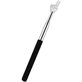 DOLANFYE Pointer Finger Stick Extendable, Hand Pointer for Teachers with Telescoping, Retractable Design Pointing Stick, Classroom Must-Have Supplies for Elementary (Black)