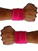 Extreme 80's Neon Pink Sweatband Unisex-Adult