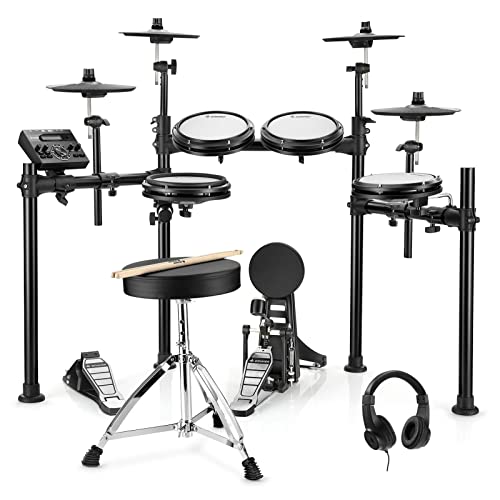 Donner DED-200 Electric Drum Set With Drum Throne/Maple Stick/Earphone/Audio Cable