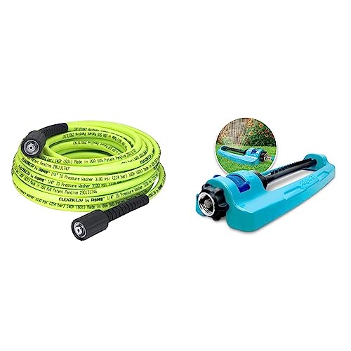 Flexzilla Pressure Washer Hose & Aqua Joe SJIOMS16 Indestructible