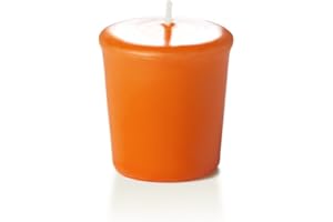 yummi 15hr Unscented Bright Orange Votive Candles -9 per Pack