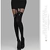 Sharondar-Vintage-Collant-Bow-Calze-Tatuaggio-Mock-Bow-bretella-calze-velate