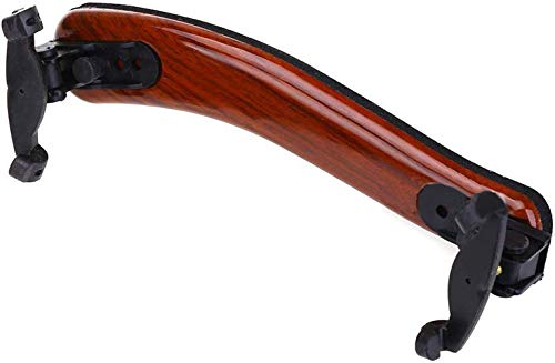 ACCOCO Imitation Wood Grain Violin Shoulder Rest with Collapsible for 3/4 4/4 Violin Fiddle and 13" 14" Viola, Including a Violin Practice Mute - Thumbnail 2
