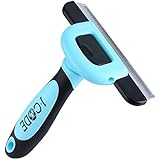 iCode Pet Grooming Brush, Dog and Cat Brush For Shedding-Self Cleaning for Medium & Large Dog and Cat，Dramatically Reduces Shedding-Easily Remove Shed Hair (1, Bule)